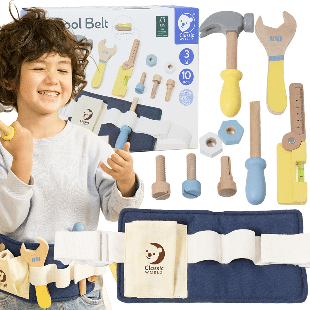 Classic World Small Diy Kit Belt With Tools